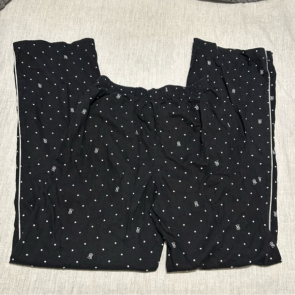Victoria's Secret Charcoal Polka Dot Pajama Pants - Picture 2 of 3